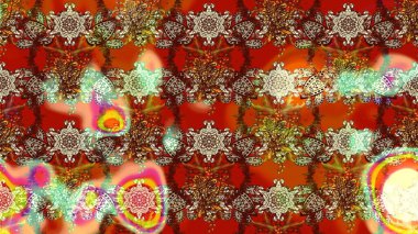 Çiçek desenli eskiz. Kahverengi renkli çiçekler. Renkli Bahar Teması eskiz kalıbı. Düz Çiçek Elementleri Tasarım Raster illüstrasyonu.