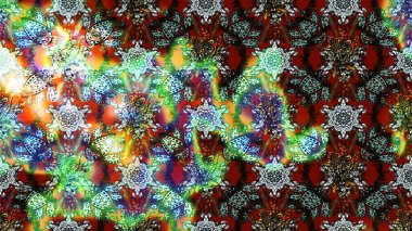 Raster illüstrasyonundaki çiçek desenli çizim. Suluboya tarzında yeşil renkte çiçekler.