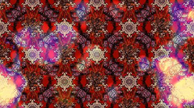 Eski usul küçük çiçekli şirin bir eskiz deseni. Moda arka planında parlak buketler. Kumaş, duvar kağıdı ve kağıt üzerine baskı yapmak için gelişen arka plan. Raster illüstrasyonu.