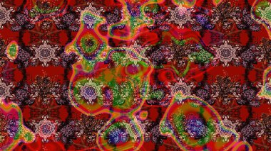 Çiçek arkaplan. - Kahverengi çiçekler. Çiçek kolajı. Çiçek kompozisyonu. Doğa. Raster deseni. Küçük çiçekte güzel desen var..