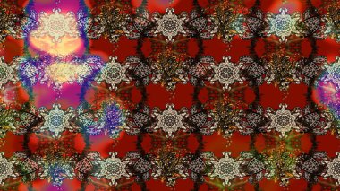 Çiçek buketleriyle klasik bir eskiz şekli. Raster illüstrasyonu. Kahverengi renklerde.