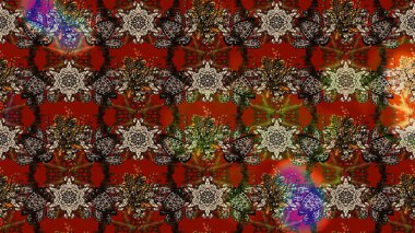 Çiçekli yumuşak bir eskiz şekli. Raster çiçekleri klasik tarzda çizilmiş. Kahverengi renklerde bahar çiçekleri. Raster illüstrasyonu.