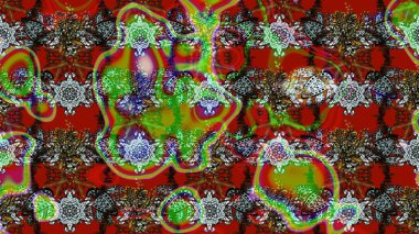 Raster güzel bir çiçek deseni çizmiş. Bahar mevsimi. Tatil havası. Nazik romantik baskı. Kırmızı renkte çiçekler.