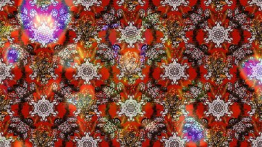 Kahverengi renkte kahverengi papatya deseni. Raster illüstrasyonu. Kahverengi renklerde.