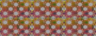 Kusursuz bir geçmişi var. Miles Fleur, süslü püslü bir süs. Tomurcukları papatya çiçekleri olan sevimli bir çiçek deseni. Kumaş, tekstil, duvar kağıdı baskısı için. Raster illüstrasyonu. Antika retro tarzı.