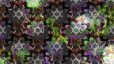 Çiçek desenli eskiz. Gri renkli çiçekler. Renkli Bahar Teması eskiz kalıbı. Düz Çiçek Elementleri Tasarım Raster illüstrasyonu.