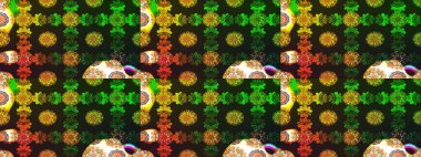 Ultraviyole kumaş deseni. Raster illüstrasyonu. Organik motif arka planı. Çizim deseni.