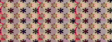 Düz Çiçek Elementleri Tasarımı. Çiçeksel fantezi tasarımı ve parlak bir arka plan çizimi. Renkli Bahar Teması çizim şablonu.