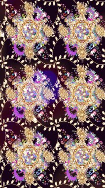 Sınır Kızılderili çiçekli paisley patten. Taslak süsleme izi. Etnik Mandala havlusu. Raster Henna tarzı. Tebrik kartı arkaplanı, boyama kitabı, arkaplan, tekstil için kullanılabilir.