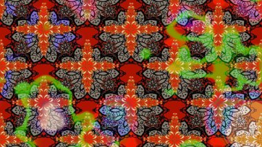 Çiçekli yaz çiçekleri. Küçük çiçekte güzel bir desen. Küçük renkli çiçekler. Moda baskıları için zarif bir şablon. Motley illüstrasyonu. Çizim.