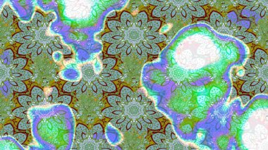 Eskiz modeli etnik tasarım. Çiçekleri, deniz kabukları, mandalaları ve suluboya efektleriyle donanma geçmişi. Yatak çarşafları, ceket, paket tasarımı, kumaş ve moda kavramları için tekstil baskısı.