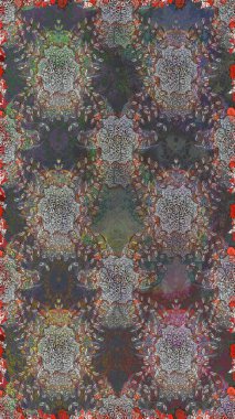 Çiçekli yaz çiçekleri. Küçük çiçekte güzel bir desen. Moda baskıları için zarif bir şablon. Motley illüstrasyonu. Kusursuz. Küçük renkli çiçekler..