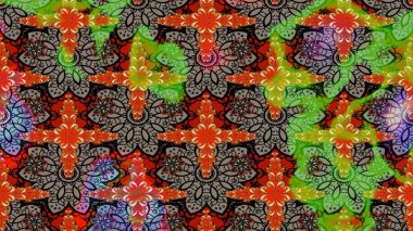 Çiçek deseni. Raster güzel kumaş deseni çiziyor. Renkli Bahar Teması eskiz kalıbı. Düz Çiçek Elementleri Tasarımı.