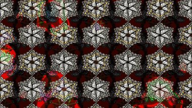 Çiçekli bahar çiçekleri. Moda baskıları için zarif bir şablon. Motley illüstrasyonu. Küçük çiçekte güzel bir desen. Küçük renkli çiçekler..