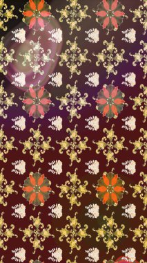 Raster illüstrasyonu. Şatafatlı bahar bahçesi dokusu. Flower eskiz arka planı. Çiçek deseni.