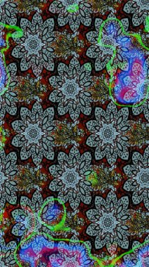 Renkli Bahar Teması eskiz kalıbı. Düz Çiçek Elementleri Tasarımı. Güzel çiçek deseni. Mavi renkte çiçekler.