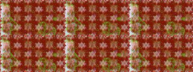 Düz Çiçek Elementleri Tasarımı. Raster illüstrasyonu. Şirin çiçek elementleri. Renkli Bahar Temalı Kusursuz Arkaplan. Kusursuz desenli. Moda desenli..