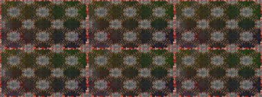 Çiçek buketleriyle klasik tarzda kusursuz desenler. Raster illüstrasyonu. Gri ve kahverengi renklerde.