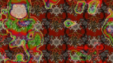 Güzel çiçek deseni. Kahverengi renkli çiçekler. Renkli Bahar Teması eskiz kalıbı. Düz Çiçek Elementleri Tasarımı.