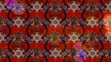 Çiçekli karalama şeklinde Raster çiçek deseni. Nazik, narin çiçek arkaplanı. Kahverengi renkte çiçekler.