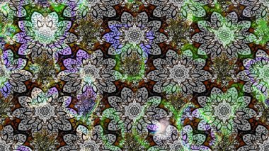 Organik motif arka planı. Çizim kalıbı. Raster illüstrasyonu. Ultraviyole kumaş deseni.