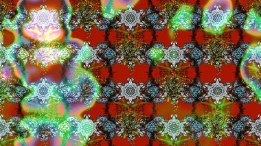 Raster illüstrasyonundaki çiçek desenli çizim. Kahverengi renkli çiçekler. Renkli Bahar Teması eskiz kalıbı. Düz Çiçek Elementleri Tasarımı.