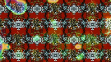 Raster illüstrasyonundaki çiçek desenli çizim. Suluboya tarzında kahverengi renkte çiçekler.