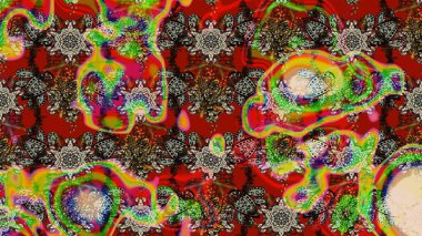 Çiçek arkaplan. Çizim raster deseni. Güzel kumaş deseni.