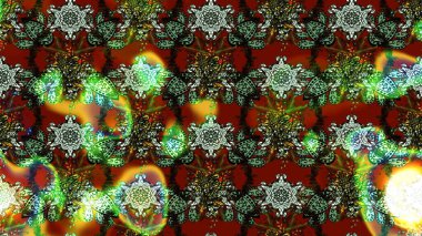 Küçük çiçekteki sevimli çiçek deseni. Yeşil renkte çiçekler.