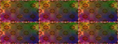 Çiçek deseni. Raster illüstrasyonu. Kusursuz Chichi kumaş deseni. Renkli Bahar Temalı Kusursuz Arkaplan. Düz Çiçek Elementleri Tasarımı.