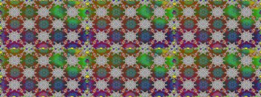 Sevimli çiçek raster deseni. Renkli Bahar Temalı Kusursuz Arkaplan. Gri renkli çiçekler. Düz Çiçek Elementleri Tasarımı.