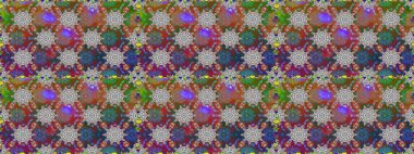 Çiçekli zambaklar kusursuz bir arka plan. Çiçek tasarımı için inanılmaz bir kolaj cenneti tarzı. Parlak çiçekli kolaj çiçekleri gri.