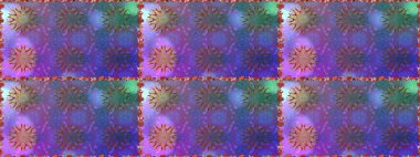 Renkli, mor, pürüzsüz desen. Mor renkli çiçekler. El çizimi dikişsiz sonbahar çiçekleri deseni. Doodle tarzı. Tekstil ve kapak tasarımı için mükemmel.