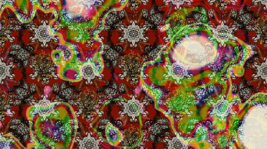 Eski usul küçük çiçekli şirin bir eskiz deseni. Moda arka planında parlak buketler. Kumaş, duvar kağıdı ve kağıt üzerine baskı yapmak için gelişen arka plan. Raster illüstrasyonu.