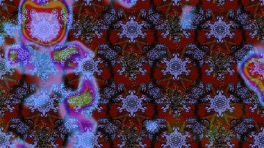 Çiçekli çiçek deseni, suluboya. Raster deseni. Küçük çiçekte güzel bir çiçek deseni..