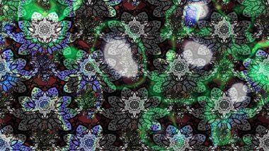 Organik motif arka planı. Çizim kalıbı. Raster illüstrasyonu. Ultraviyole kumaş deseni.