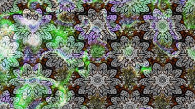 Çiçek desenli eskiz, darbeler, sıçramalar, yaz çiçekleri. Gri renkli çiçekler. Raster illüstrasyonu.