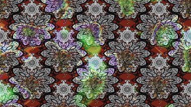 Küçük çiçekli basit bir çiçek çizimi. Gri renkli şirin çiçekler. Moda baskısı, albüm, ambalaj kağıdı ve duvar kağıdı için zarif dekoratif süslemeler. Raster illüstrasyonu.