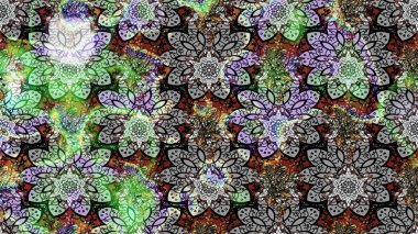 Çiçekli karalama şeklinde Raster çiçek deseni. Nazik, narin çiçek arkaplanı. Gri renkli çiçekler.