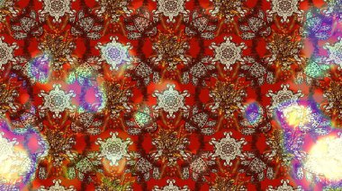 Soyut çiçek çizim kalıbı arka planı. Raster deseni. Raster illüstrasyonu. Kahverengi renklerde. Küçük çiçekte sevimli çiçek deseni var..