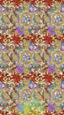 Fantezi çiçekli eskiz deseni, doğal duvar kağıdı, çiçek desenli kıvrım çizimi. Paisley el çizimi elementler. Ev dekoru.