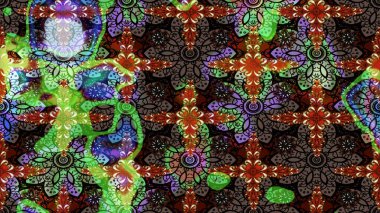 Çiçekli bahar çiçekleri. Küçük çiçekte güzel bir desen. Küçük renkli çiçekler. Moda baskıları için zarif bir şablon. Motley illüstrasyonu. Çizim.