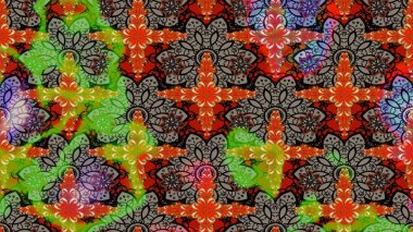 Eski usul küçük çiçekli şirin bir eskiz deseni. Moda arka planında parlak buketler. Kumaş, duvar kağıdı ve kağıt üzerine baskı yapmak için gelişen arka plan. Raster illüstrasyonu.