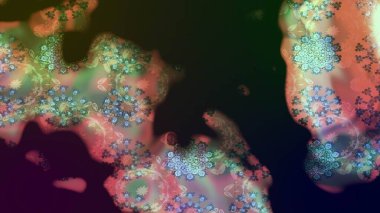 Ağaç dallı bahar çiçekleri ile desen, çiçek silueti ile gri renkler. Raster deseni.