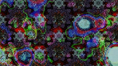 Çiçekli karalama şeklinde Raster çiçek deseni. Yumuşak, yaz çiçekli arka plan. Siyah renkte çiçekler.