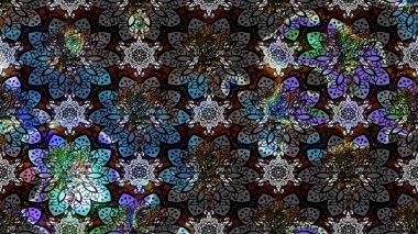 Çiçek deseni. Flower eskiz arka planı. Şatafatlı bahar bahçesi dokusu. Raster illüstrasyonu.