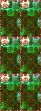 Vadinin yeşil renkli çiçekleri. Raster dikişsiz çiçek deseni.