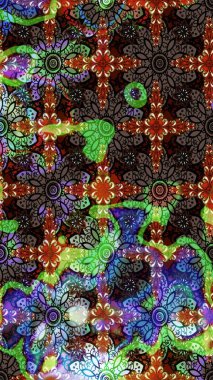 Üst manzara, yumuşak stil. Sevgililer günü ve tebrik kartı konsepti için şık bir davetiye. Çiçek kompozisyonu, el boyası, hassas şablon. Kahverengi renkte manzaralı çiçek deseni.