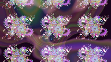 Moda baskıları için zarif bir şablon. Çiçekli bahar çiçekleri. Küçük renkli çiçekler. Küçük çiçekte güzel bir desen. Robot resim. Motley illüstrasyonu.