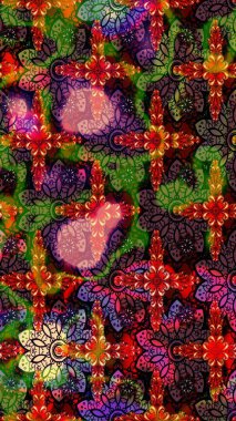 Kahverengi renkli çiçekler. Sevimli çiçek raster deseni. Düz Çiçek Elementleri Tasarımı. Renkli Bahar Teması çizim şablonu.